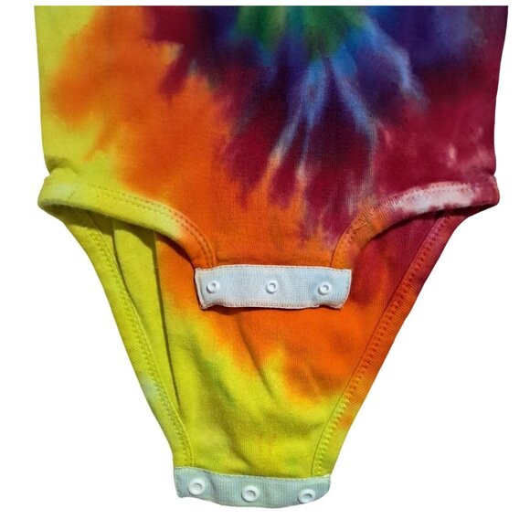 Ben & Jerrys Tie-Dye Baby One Piece 12 Months Rabbit Skins 100% Cotton - Picture 5 of 7